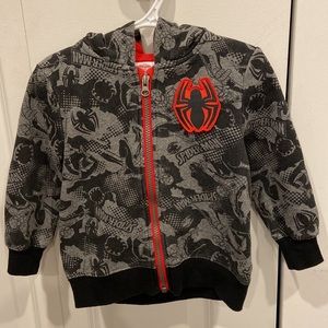 Marvel Spider-Man Black & Grey Hoodie